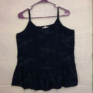 Navy blue tank top.